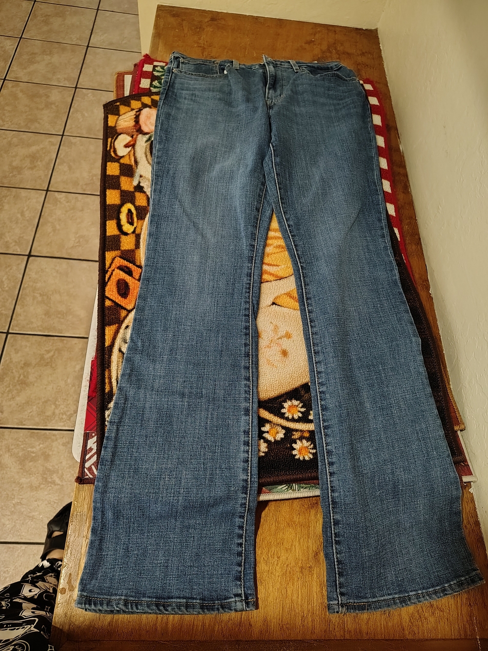Women's Flared Blue Denim Jeans - Classic Flare Fit